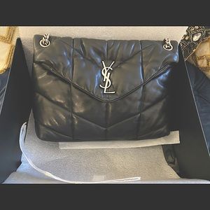 SAINT LAURENT PUFFER MEDIUM BAG QUILTED LAMBSKIN